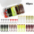 40-Piece Soft Fishing Lure Kit